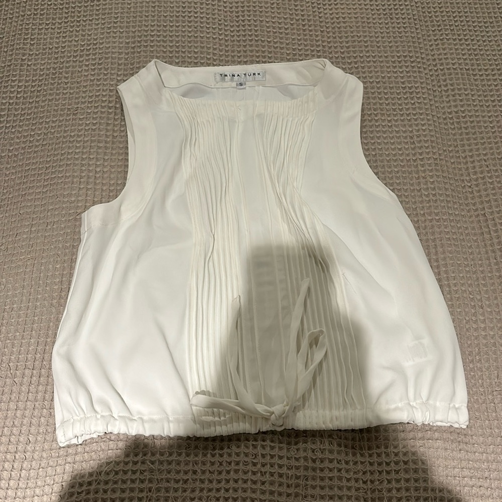 Trina Turk white tank